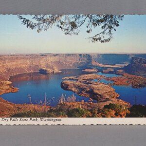 Vintage Postcard - Dry Falls Washington State - Smith Western Co.